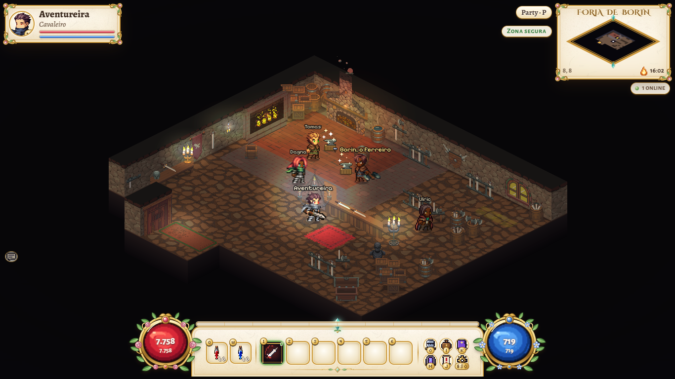 Inside Borin's Forge in Lumen