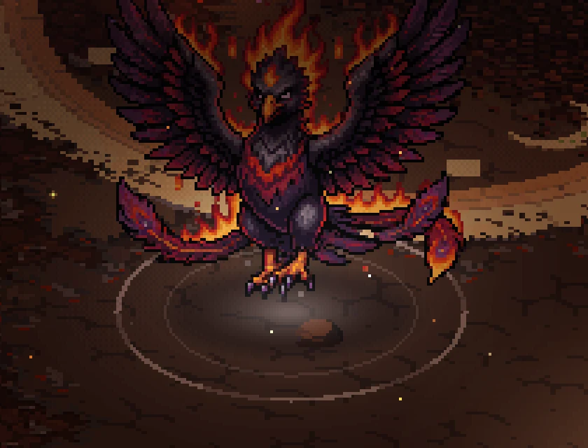 Pyrael, el Fénix de las Tinieblas